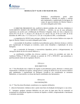 Resolu&ccedil;&atilde;o n&ordm; 010, de 13 de maio de 2011