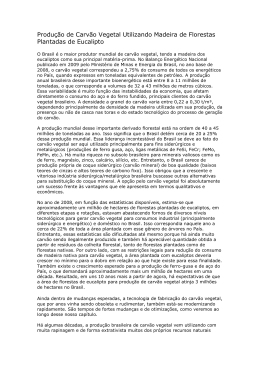 Produ&ccedil;&atilde;o de Carv&atilde;o Vegetal Utilizando Madeira de Florestas