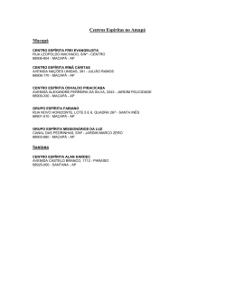 Centros Esp&iacute;ritas no Amap&aacute; Macap&aacute; Santana