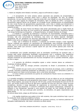 RETA FINAL CARREIRA DIPLOM&Aacute;TICA Disciplina: Geografia Prof