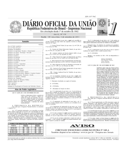 Sum&aacute;rio Atos do Poder Legislativo