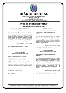 diário oficial – nº 35/2013 - Prefeitura Municipal de Itatuba