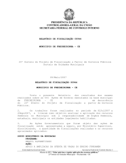 presid&ecirc;ncia da rep&uacute;blica controladoria