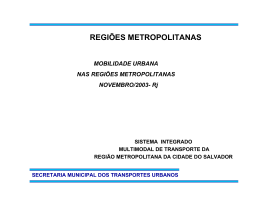 Sistema Integrado Multimodal de Transporte da Regi&atilde;o