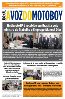 SindimotoSP é recebido em Brasília pelo ministro do Trabalho e