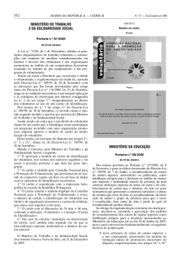 Portaria n.&ordm; 87/2006, de 24 de janeiro