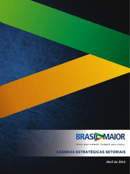 Agendas Estrat&eacute;gicas Setoriais