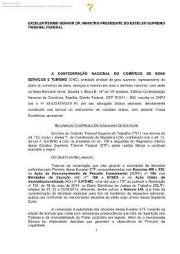 excelent&iacute;ssimo senhor dr. ministro-presidente do excelso - Seac-SP