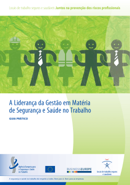 A Lideran&ccedil;a da Gest&atilde;o em Mat&eacute;ria de Seguran&ccedil;a e - EU-OSHA