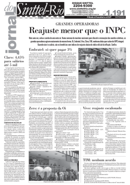 Reajuste menor que o INPC