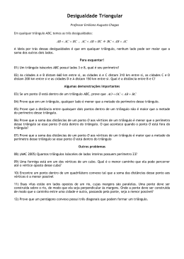 Desigualdade Triangular