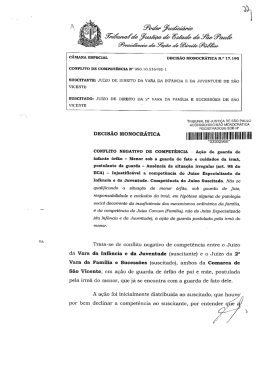 TJSP &ndash; Conflito de Compet&ecirc;ncia n&ordm; 990.10.516481-1