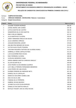 UNIVERSIDADE FEDERAL DO MARANH&Atilde;O