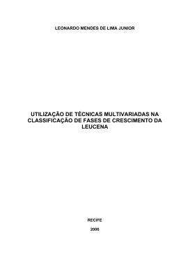 utiliza&ccedil;&atilde;o de t&eacute;cnicas multivariadas na classifica&ccedil;&atilde;o de fases de