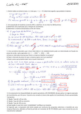 Aplica&ccedil;&otilde;es de Fun&ccedil;&otilde;es 2a parte &ndash; 29/10/2014