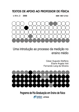 Uma introdu&ccedil;&atilde;o ao processo da medi&ccedil;&atilde;o no