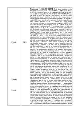 Processo n. 002.09.102812-6 (1&ordf; Vara Criminal