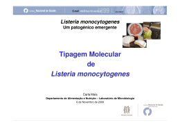 Tipagem Molecular de Listeria monocytogenes