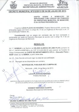 NOMEACAO DE HELENA ALMEIDA DE LIMA FILHO SEMSA
