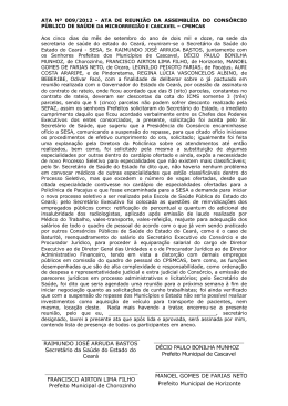 FRANCISCO AIRTON LIMA FILHO Prefeito Municipal