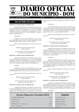 Servi&ccedil;o Financeiro (Novembro/2014)