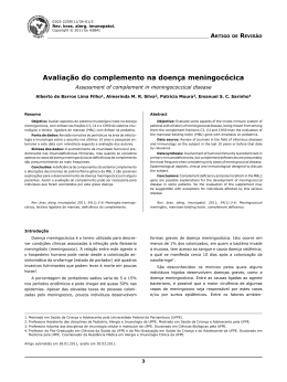 Avaliação do complemento na doença meningocócica