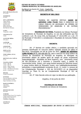 decreto nº 001/2015 - Angelina-SC