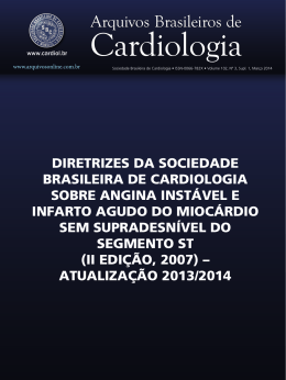 diretrizes da sociedade brasileira de cardiologia