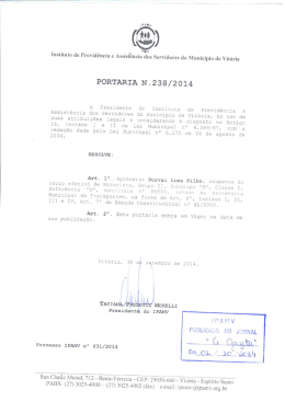 portaria nº 238/2014