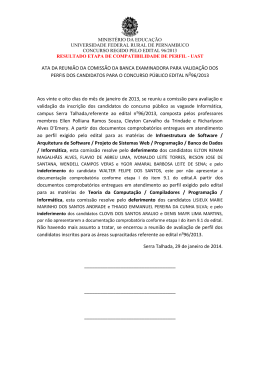140207 Resultado Compatibilidade de Perfil