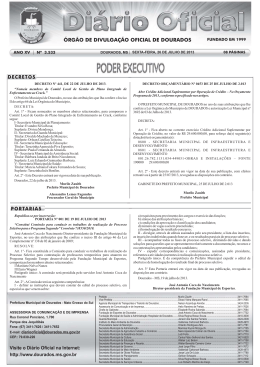 do Arquivo - Di&aacute;rio Oficial da Prefeitura Municipal de