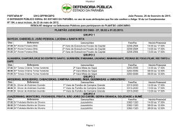 27, 28.02 e 01.03.2015 - Defensoria Pública do Estado da Paraíba