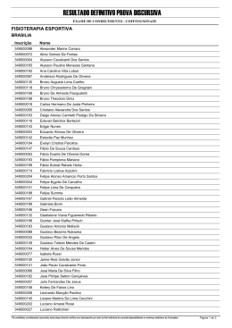 RESULTADO DEFINITIVO PROVA DISCURSIVA