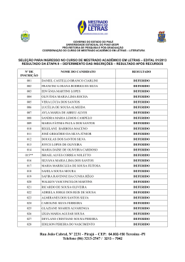 resultado etapa ii &ndash; apos recursos mestrado