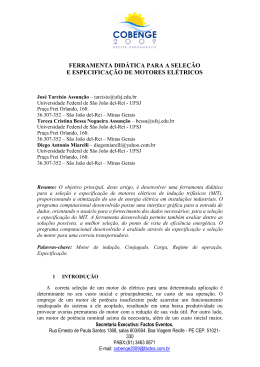 ferramenta did&aacute;tica para a sele&ccedil;&atilde;o e especifica&ccedil;&atilde;o de