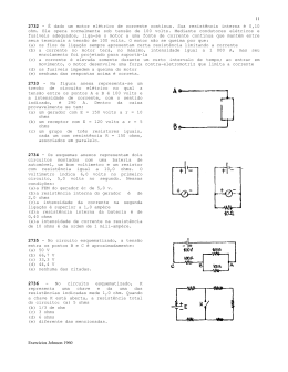 Exerc&iacute;cios Johnson 1960 11 2732 - &Eacute; dado um motor el&eacute;trico de