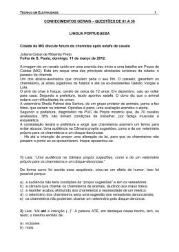 Prova cargo de T&eacute;cnico em Eletricidade - Unifal-MG