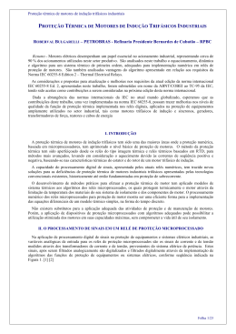 Prote&ccedil;&atilde;o t&eacute;rmica de motores de indu&ccedil;&atilde;o trif&aacute;sicos industriais