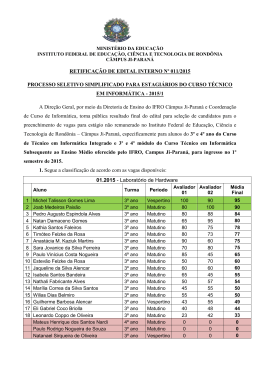 retifica&ccedil;&atilde;o de edital interno n&ordm; 011/2015 processo seletivo