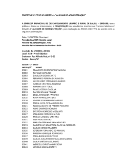 convocacao, local e numero de salas