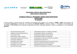 165/2013 - Ci&ecirc;ncia sem fronteiras