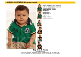 Top Kids & Teens MIGUEL RODRIGUES (1 ano e 11 meses)
