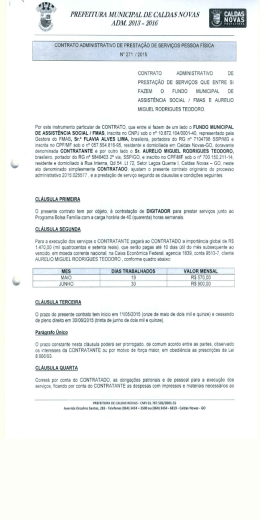 - Prefeitura Municipal de Caldas Novas, Goi&aacute;s