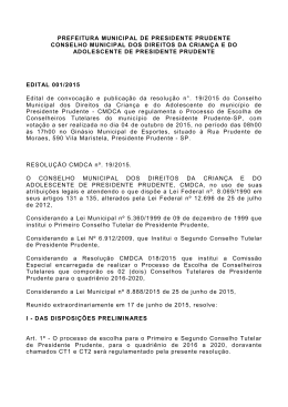26/06/15 - Presidente Prudente