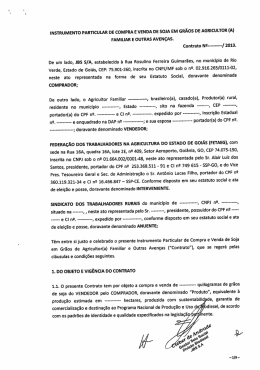 INSTRUMENTO PARTICULAR DE COMPRA E VENDA
