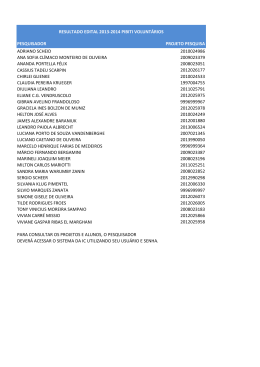 resultado voluntários