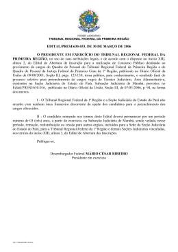 Edital com o Resultado Final - Marab&aacute;/PA