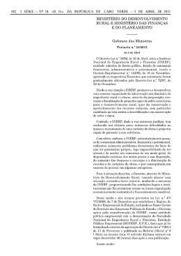 ministério do desenvolvimento rural e ministerio das finanças