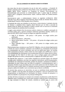 Resultado Ata Edital de Credenciamento Interno - PUC-SP