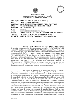 1 apela&ccedil;&atilde;o c&iacute;vel n&ordm; 342739 pe - Tribunal Regional Federal da 5&ordf;